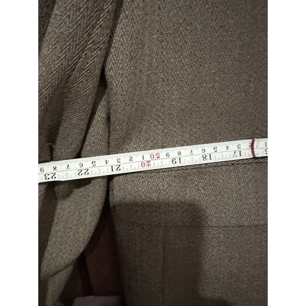 PERRY ELLIS Mens Tweed Blazer Sport Coat‎ Casual Jacket Size 44R Wool Brown EUC
